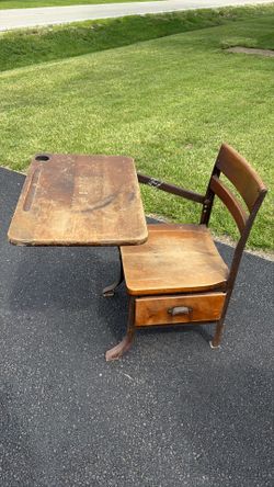 Antique school desk
