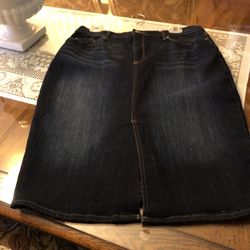 Lee Platinum Denim Skirt Size 12 Medium