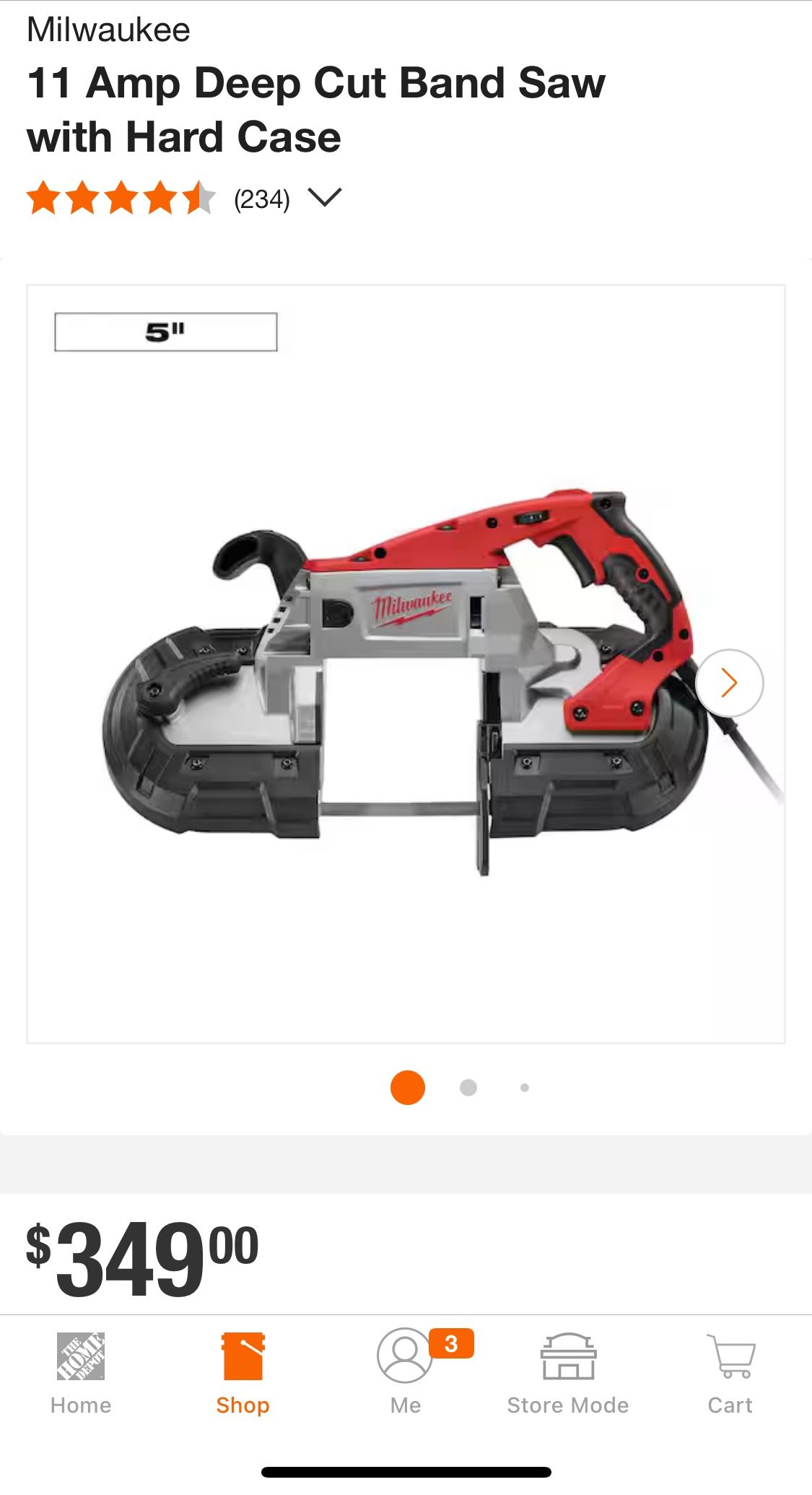 Milwaukee Portable Bandsaw With 5 Extra Bands