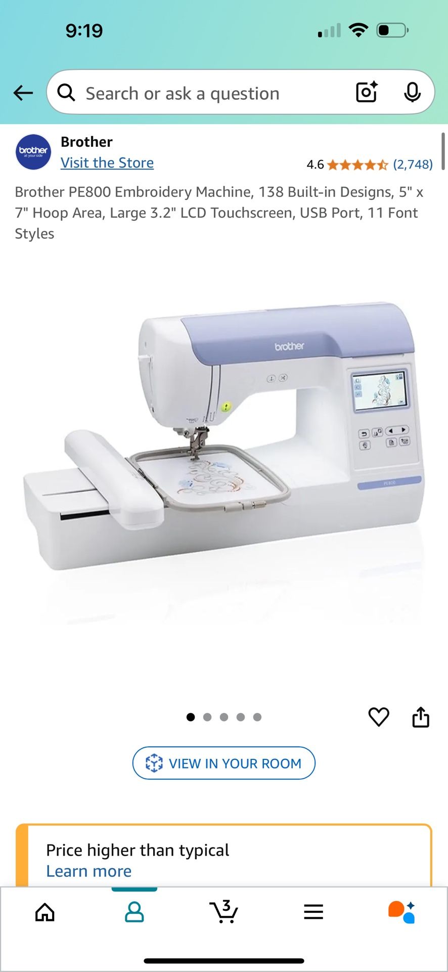 Brother Embroidery/ Sewing Machine