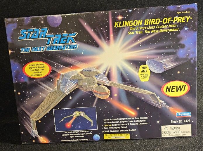 Vintage Playmates 1995 Klingon Bird Of Prey (New)