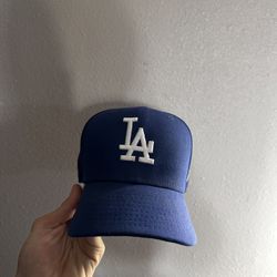7 3/8 Blue Dodger Fitted Hat