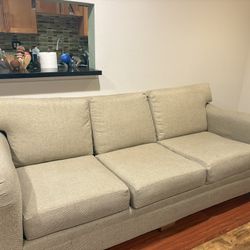 Beige 3-Seater Sofa 