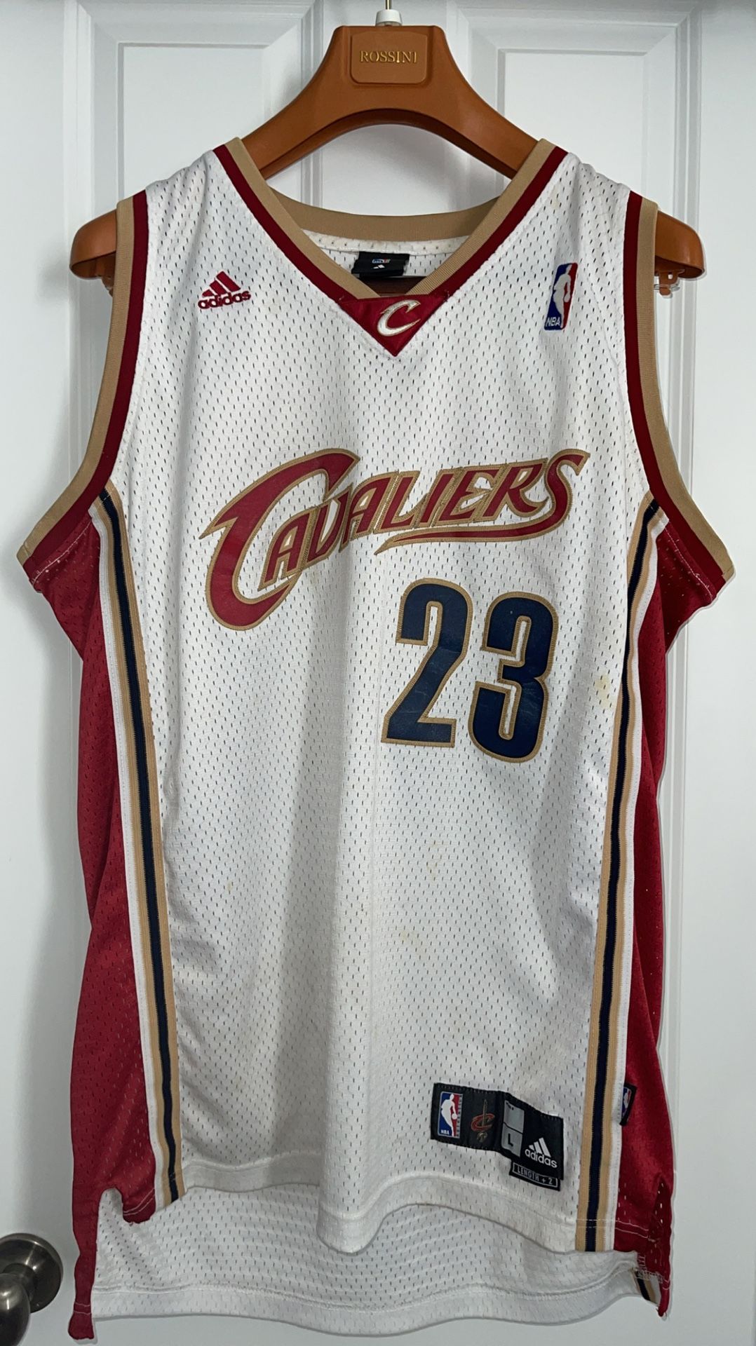 Authentic LeBron James 2003-2010 Cavaliers Home White Jersey