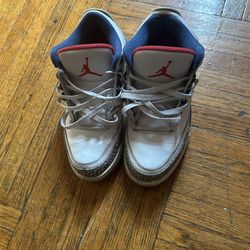 True Blue Jordan 3s Size 8.5