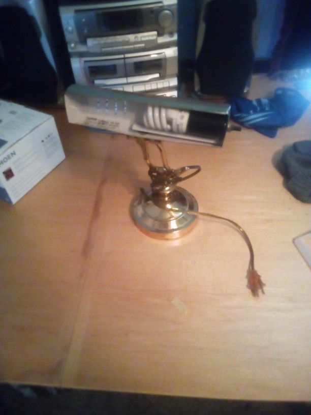 Vintage Brass Desk Lamp