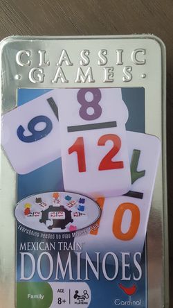 Mexican Train metal tin game