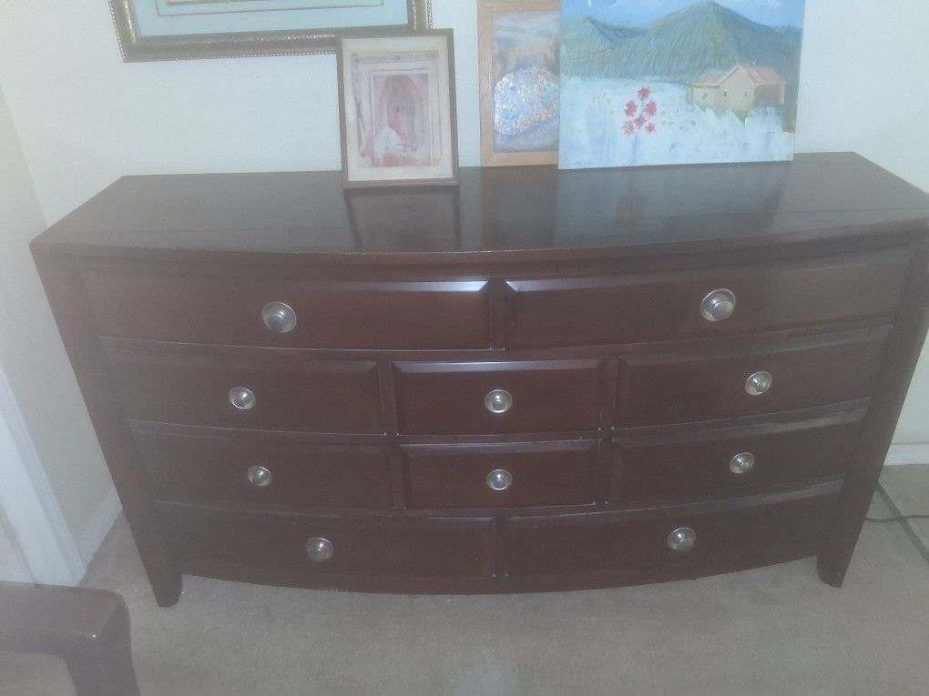 Ashley Dresser Mirror And 2 Nightstands