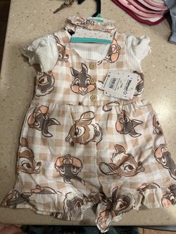 Disney Bambi Baby Girl 3-Piece Outfit Set