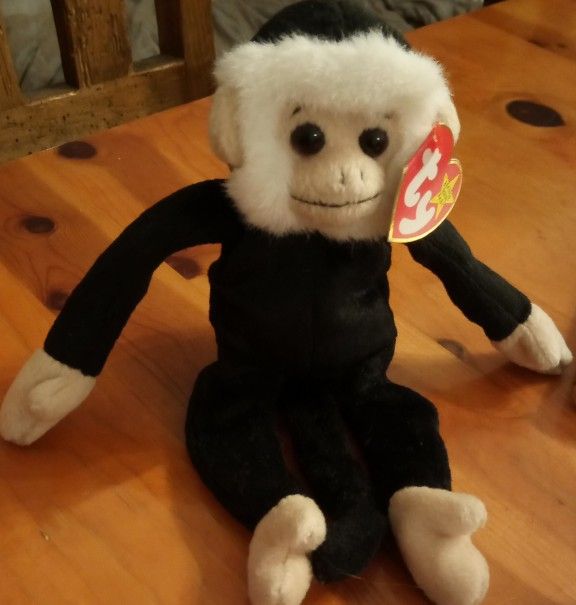 Vintage Ty Beanie Baby Mooch The Monkey Stuffed Plush