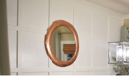 Round Copper Mirror "Texarcana"
