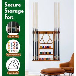 Billiards Pool Cue Rack