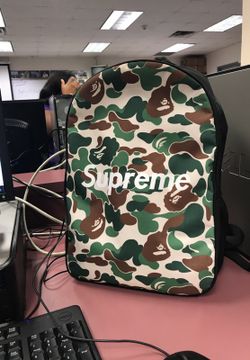 Supreme x bape backpack