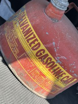 Gasoline Can / Galvanized / $40!