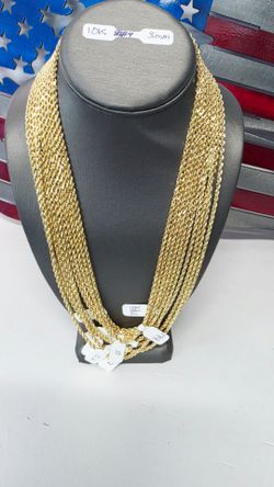10k Hollow 3mm Chains