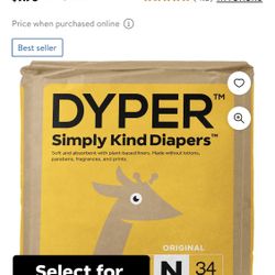 Newborn size Diapers (Dyper)