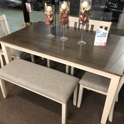 6pc Dining Room Table Set 