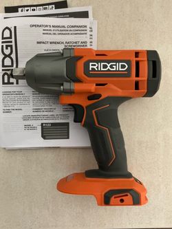 RIDGID. 18V Lithium Ion 3-Speed Brushless Mid-Torque 1/2” Impact Wrench (Tool Only).