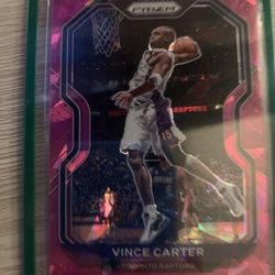 Vince Carter Crackled Pink Prizm Sport Card