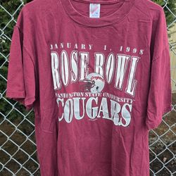 Vtg Rose Bowl Washington State Cougars 1998 Tee (Jerzees Tag) Size Xl