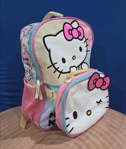 Colorblock Sanrio Hello Kitty 17" Backpack & Lunch Bag Set