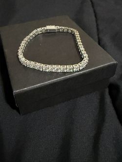 Moissanite 925 Sterling Silver 7 inches Tennis Bracelet
