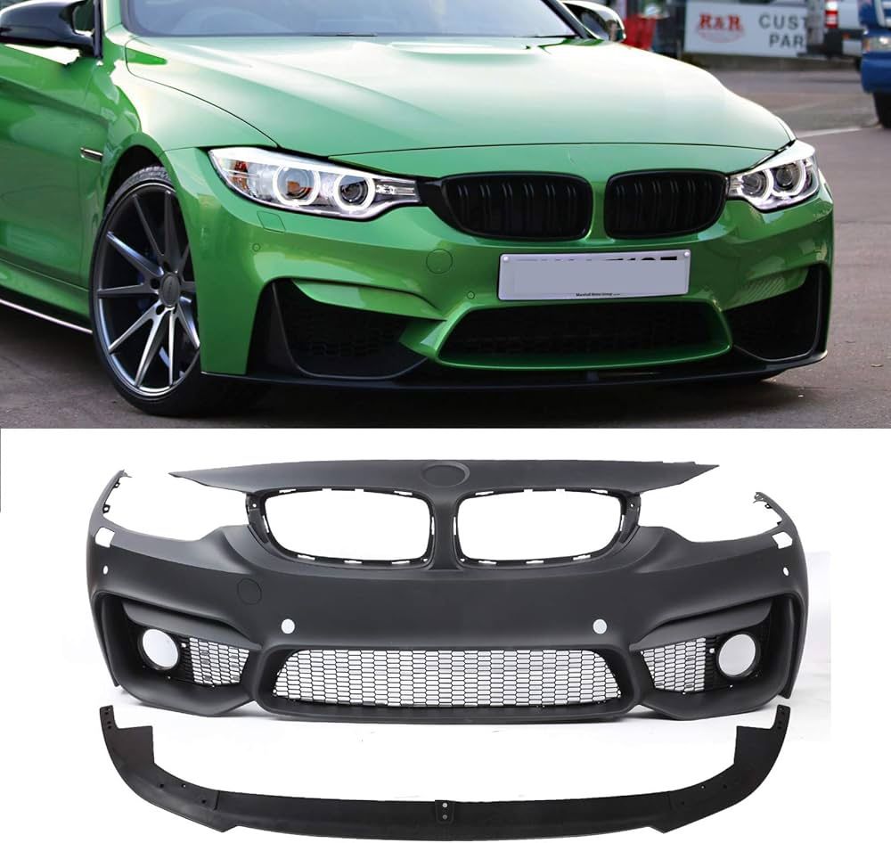 PENSUN M/4 Style Front Bumper Cover W/PDC Holes Fit for 2014-2019 BMW F32 F33 F36 4 Series