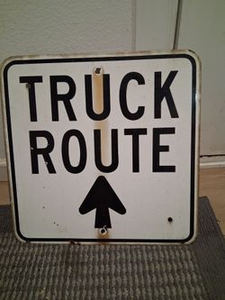 Original Truck Route sign