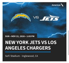LA CHARGERS vs NY JETS  11/22/26
