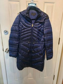 Ellen Tracy Navy Puffer Coat Size Small