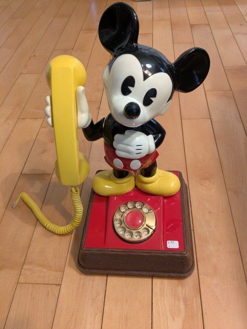 Vintage Mickey Mouse Rotary Phone