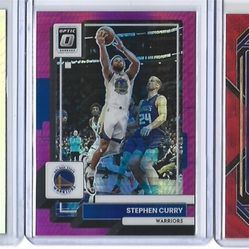STEPH CURRY WARRIORS LOT PRIZM 