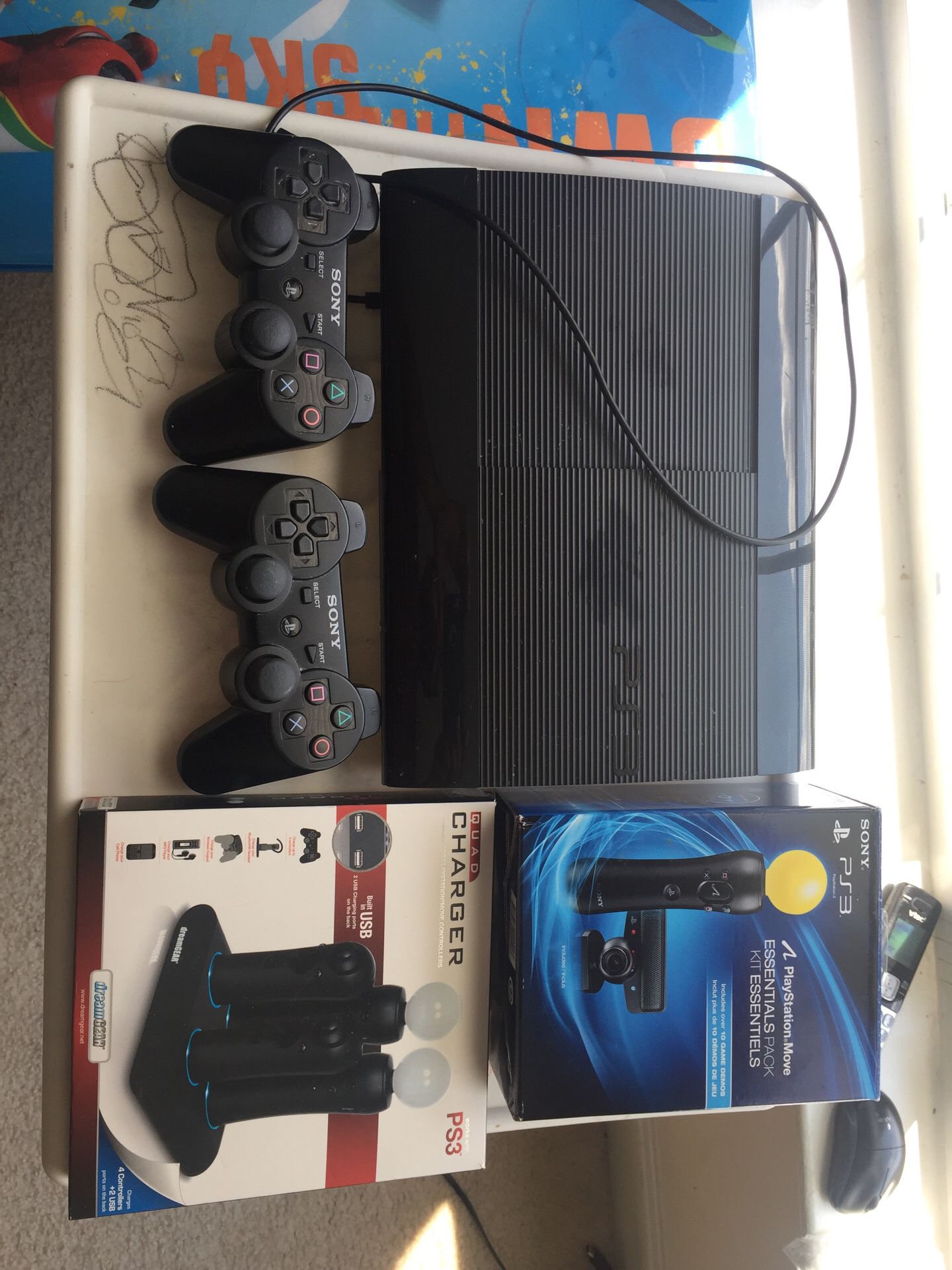 Used like New PS3 including all camera, controllers with charger, Game CDs