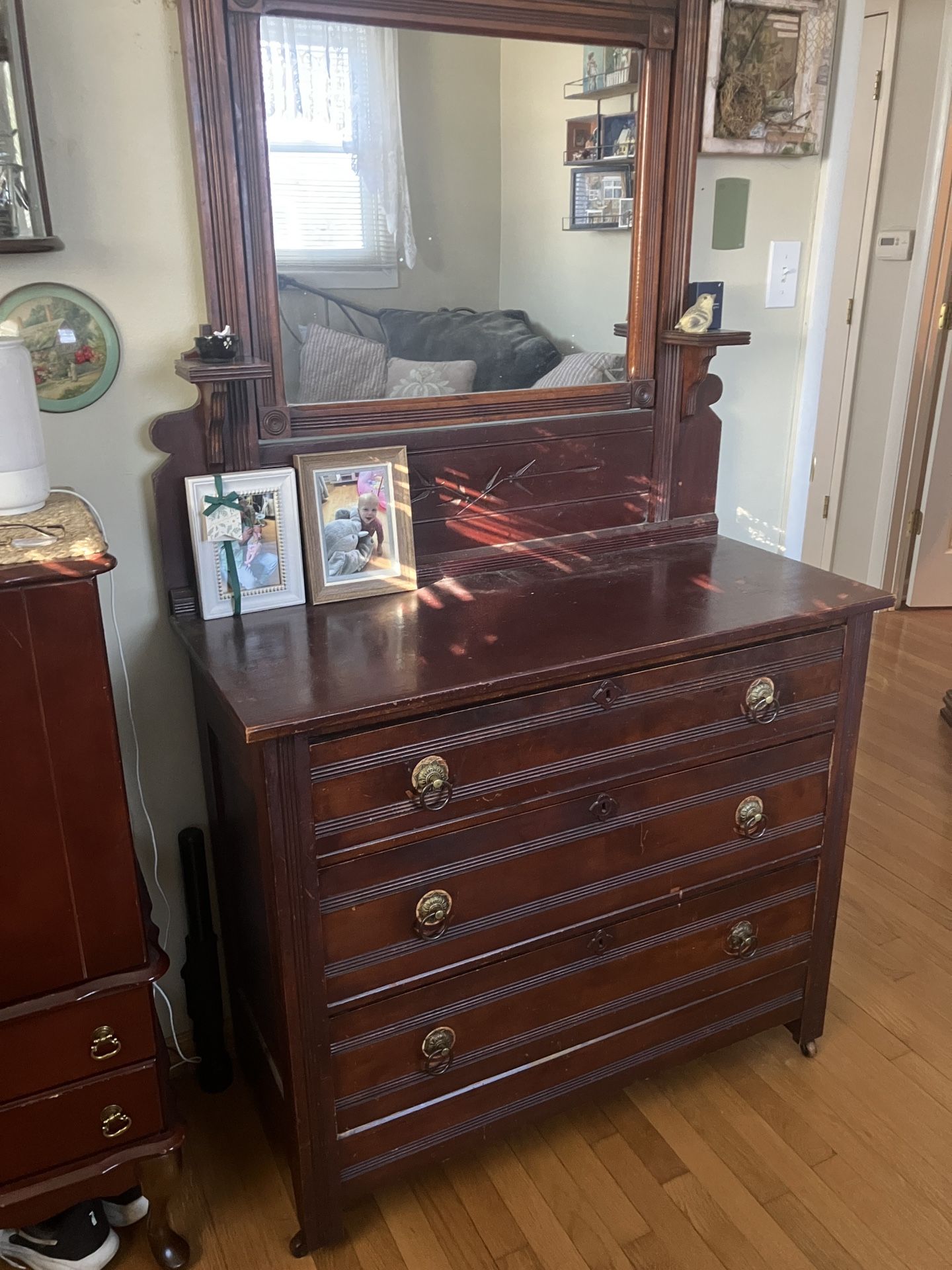 Rolling Dresser Over 100 Years Old Handmade