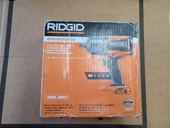 FREE BATTERY! NEW RIDGID R86212B 18V Brushless 4-Mode 1/2" High-Torque Impact Wrench - Tool Only