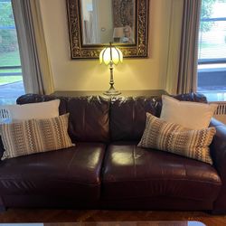 Leather Couch - Queen Sleeper
