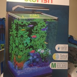 Glo Fish 5 Gallon Portrait Nano Fish Tank