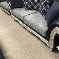 Beautiful Two Piece Couch And Love Seat