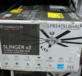 72in Ceiling Fan - Slinger v2