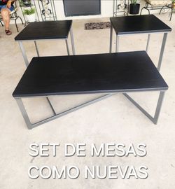 SET DE 3 MESAS..EN PERFECTAS CONDICIONES