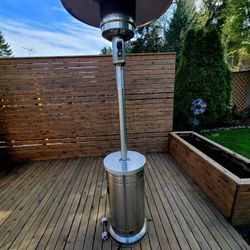 Outdoor Stainless Steel Propane Patio Heater – Great Condition