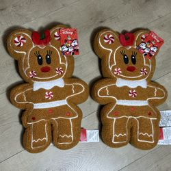 Minnie Mouse Gingerbread Plush Pillow Disney