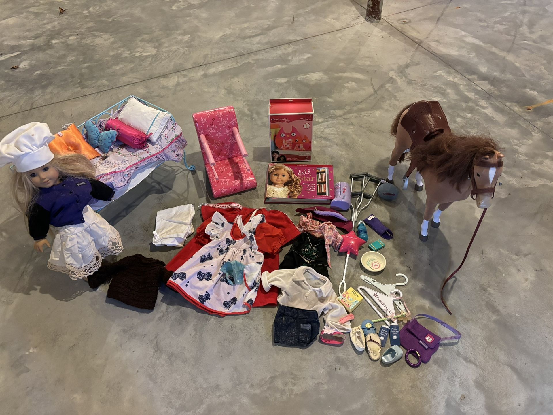 American girl doll and accessories 
