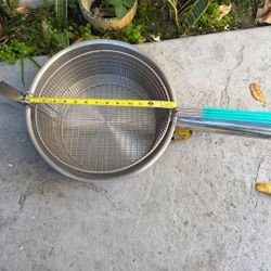 14”x 5” Deep Stainless Steel Fryer Pt | with Lid & Tong | Deep Fryer with Basket 