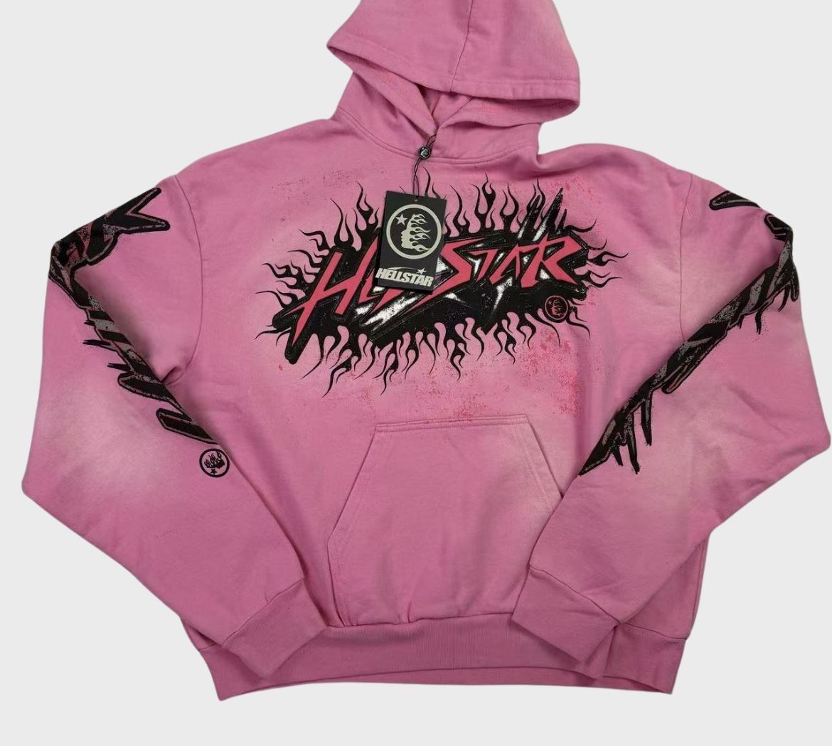 Hellstar Pink Graphic Hoodie