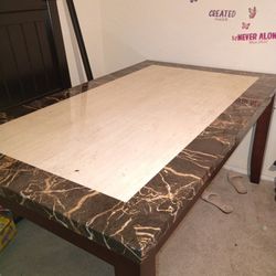 Marble Top Dining Table