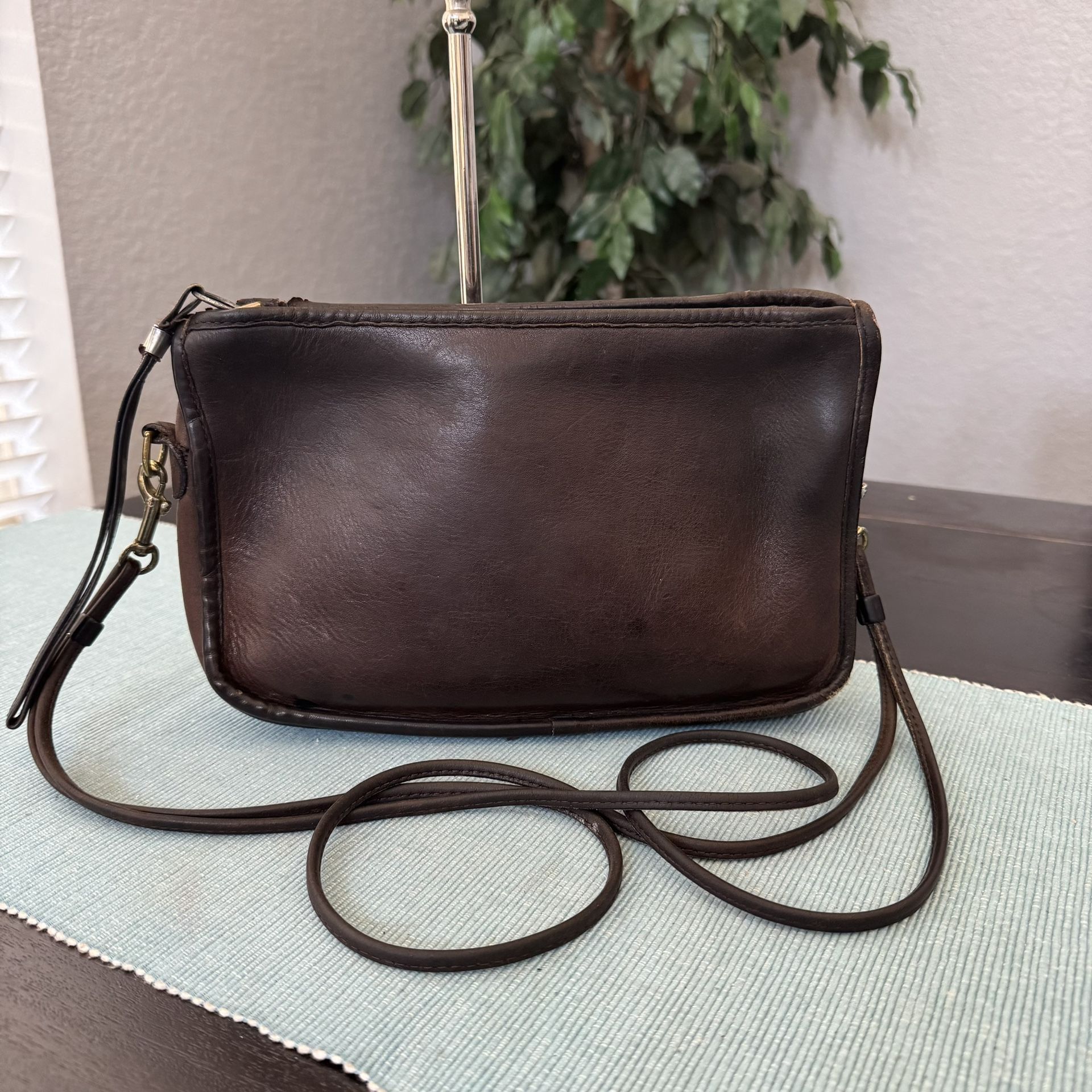 Coach Vintage 70's Dark Brown Leather Bonnie Cashin Bag