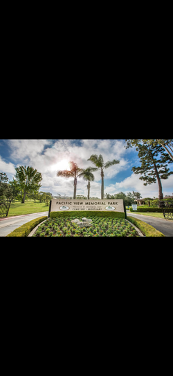 (2) Cemetery Plots at Pacific View Memorial Park in Corona Del Mar