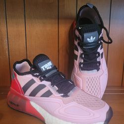 Adidas Originals x Ninja ZX 2K Boost Womens 5.5 Pink Sneakers Shoes