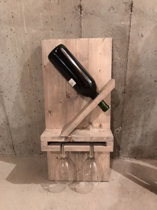 Custom wood wine rack